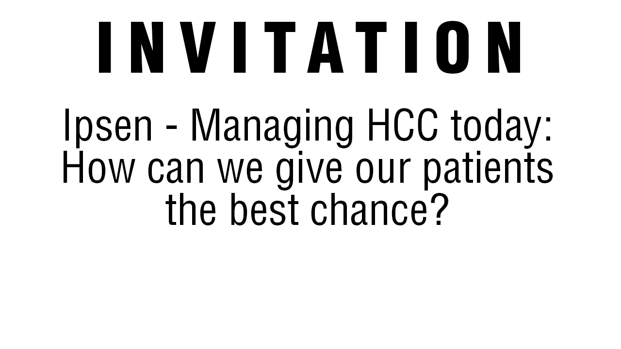Managing HCC today: How can we give our patients the best chance?