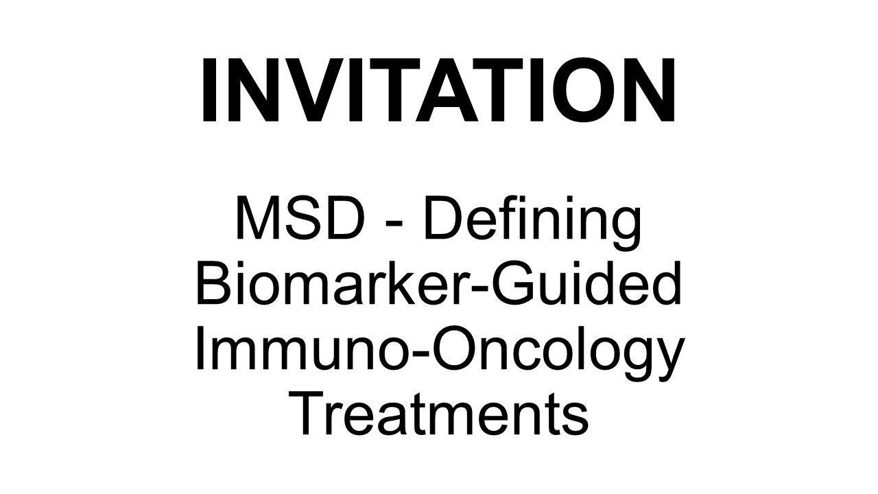 MSD: Defining Biomarker