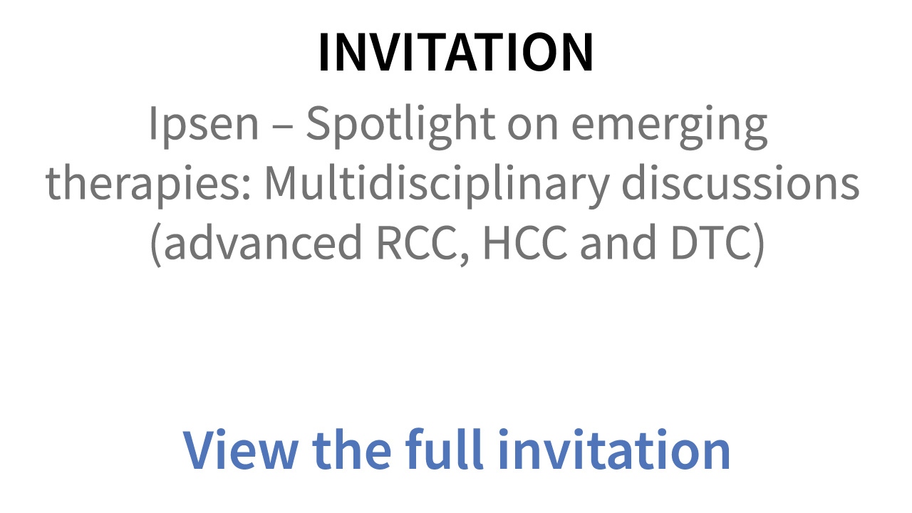 Ipsen - Spotlight on emerging therapies: Multidisciplinary discussions (advanced RCC HCC and DTC)